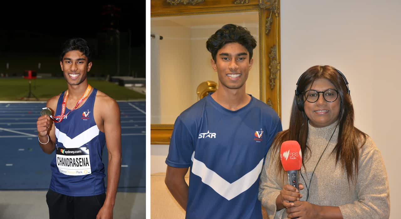Sri Lankan youth who won the national title at Australia 2021 long jump event speaks to SBS Sinhala Next Generation program
