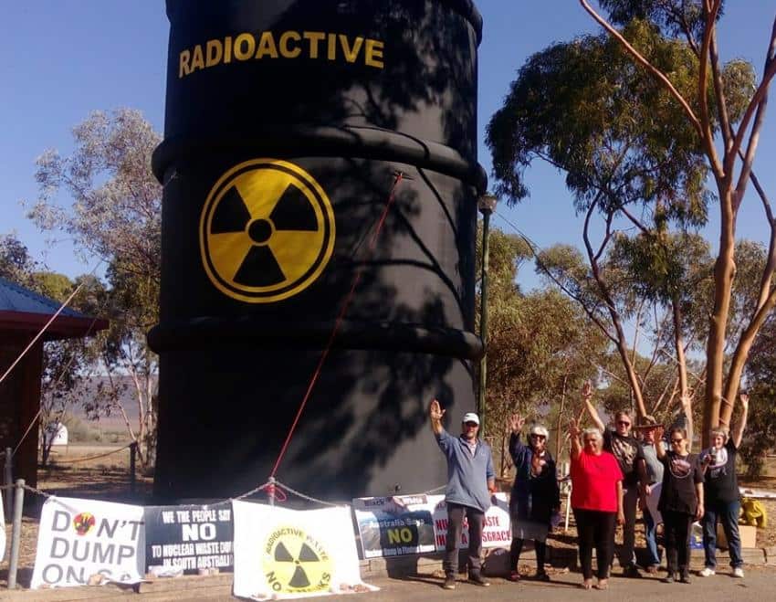 Protest on proposed dumping sites