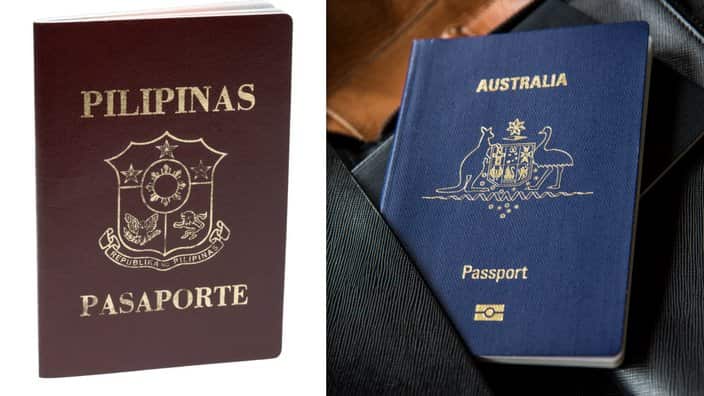 Philippine and Australian passports