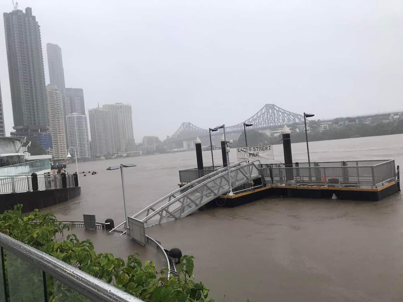 flood in Brisbane River
