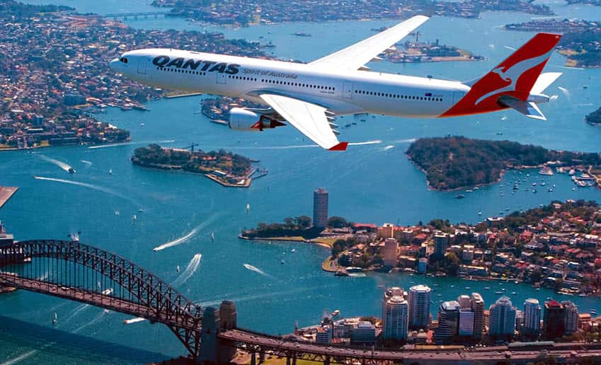 Qantas flight