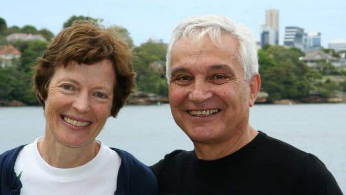 Francesco Raco con la moglie Allison