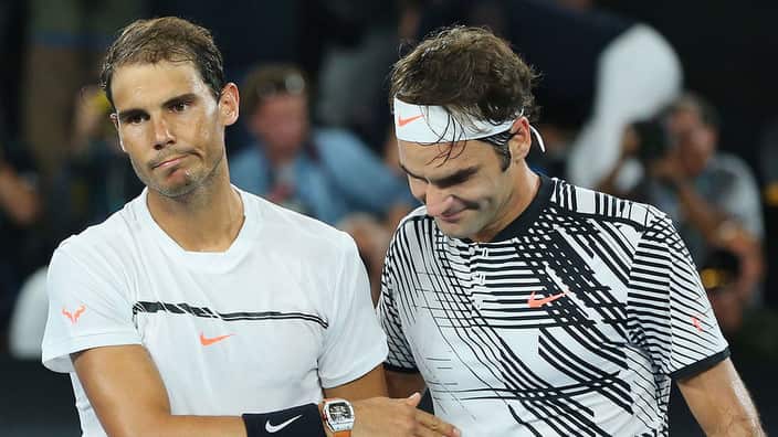 Federer nach seinem Finalsieg über Nadal