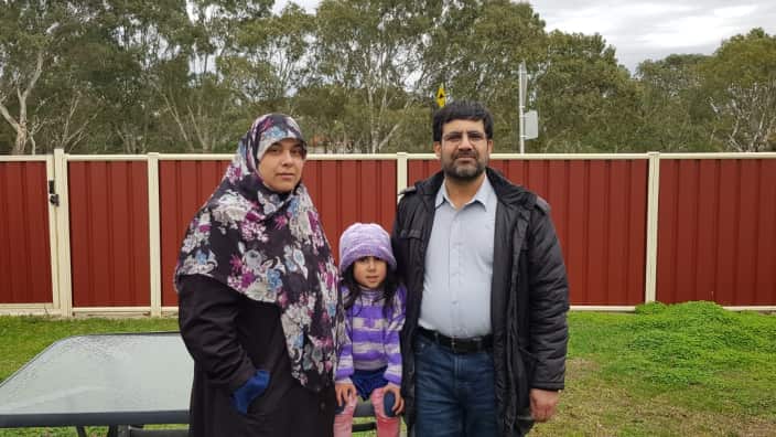 Karima and Haidar and their daughter Zeinab