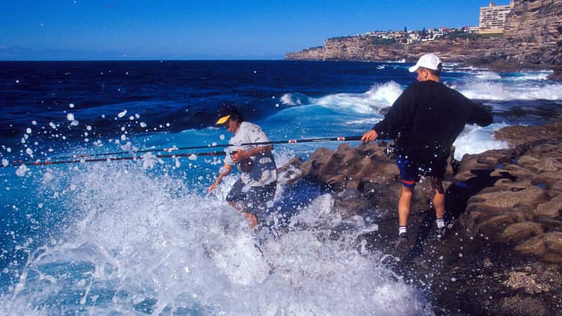 Check the weather before you go rock fishing