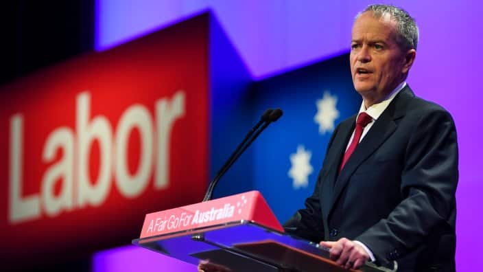 Australian Opposition leader Bill Shorten 