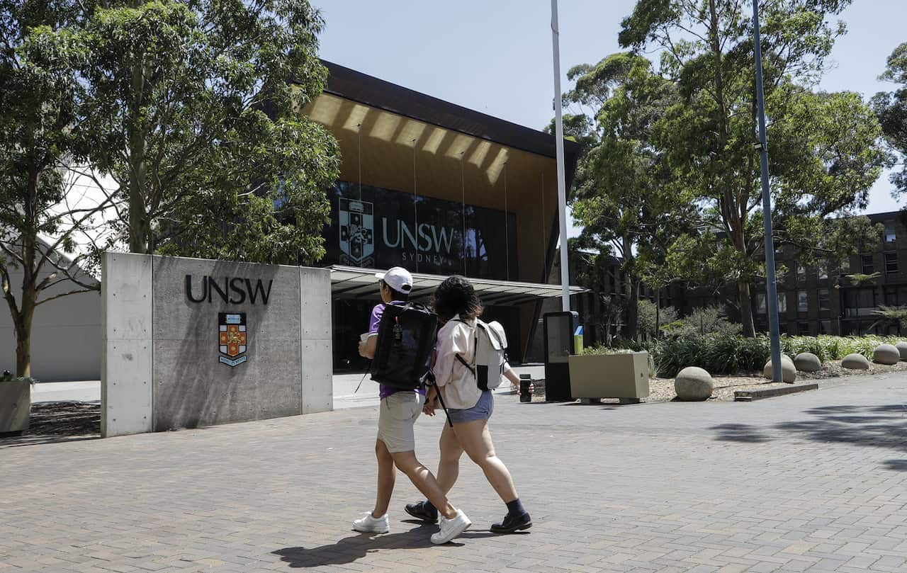 Students at a UNSW Campus 