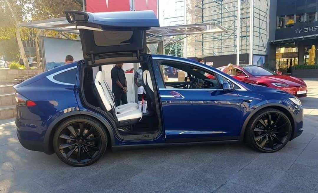 Tesla car display at Federation Squre, Melbourne.