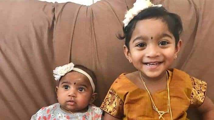 The daughters removed from their home with their family