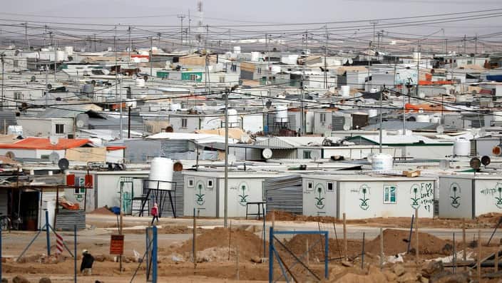 A general view of the Zaatari refugee camp, Jordan.