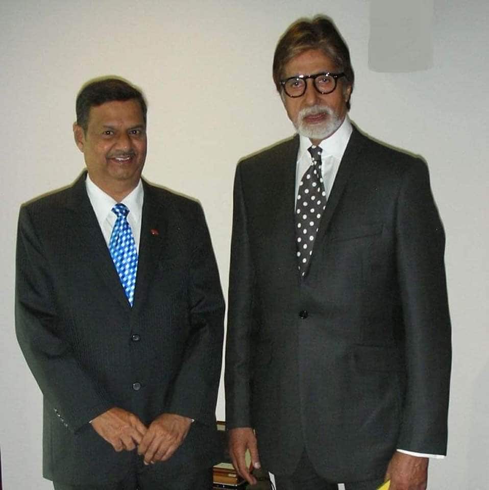Ujwal Nirgudkar with Amitabh Bachchan