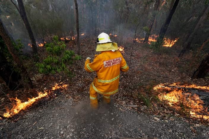 Difficult NSW bushfire conditions are set to return over the coming days, with RFS crews staying in the field to battle fires.