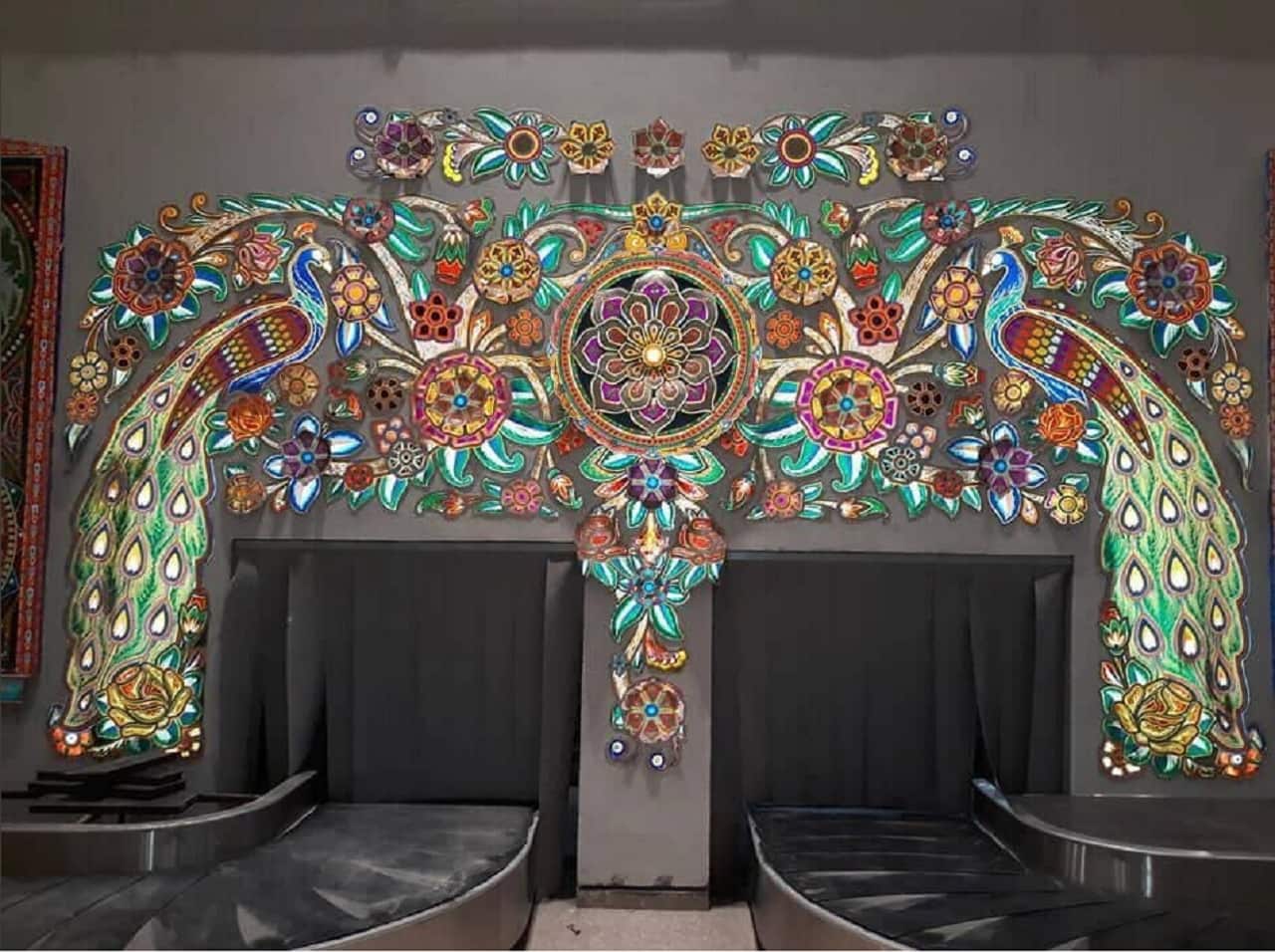 Truck art Islamabad airport