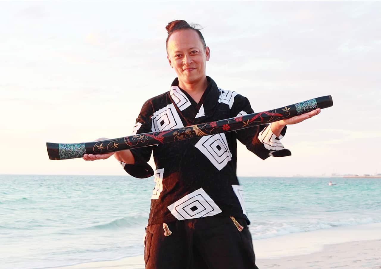Japanese Contemporary Yidaki Digeridoo player