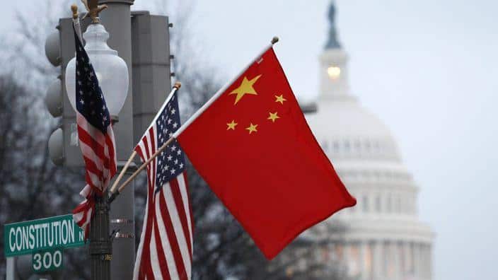 US and China Flag