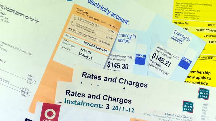 Utility and rates bills in Melbourne