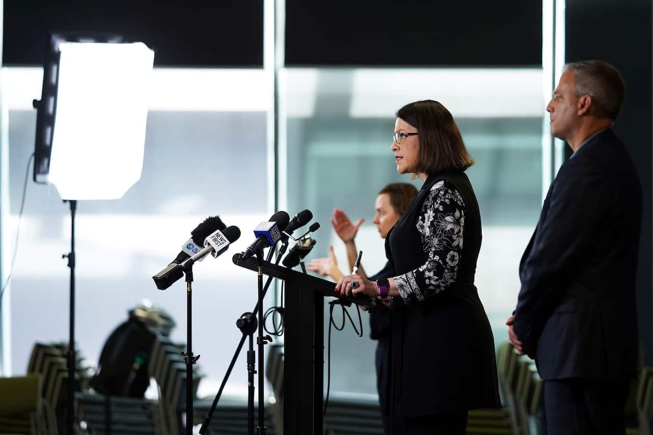 Victorian Health Minister Jenny Mikakoks