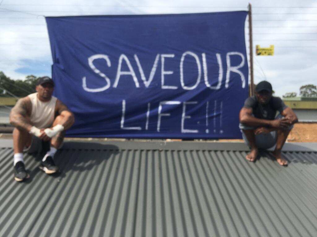 Men Villawood detention centre