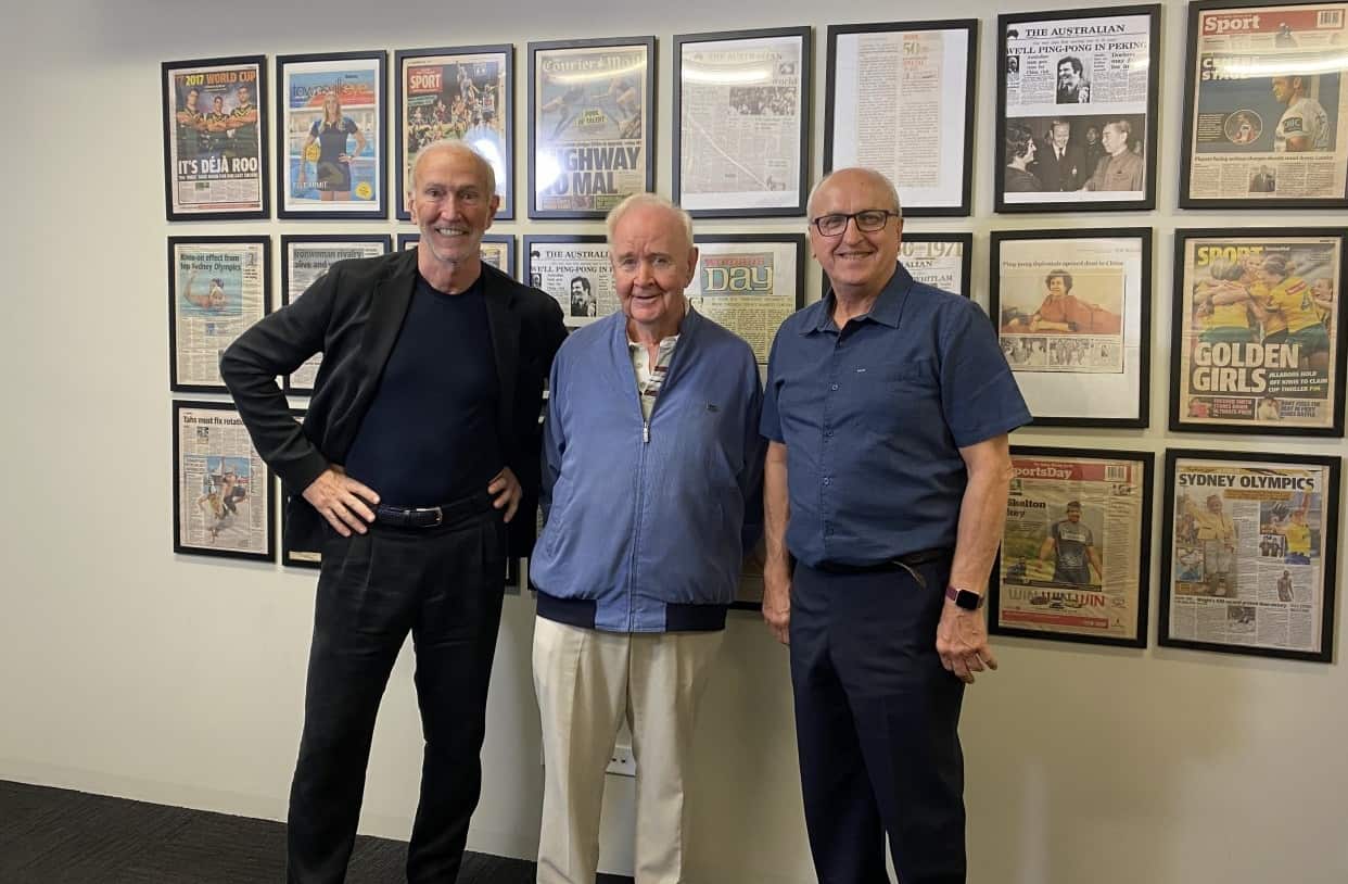 Steve Knapp, Noel Shorter and Paul Pinkewich in Table Tennis Australia