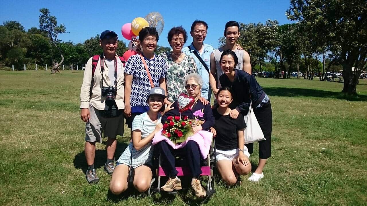 Michelle with her grandma