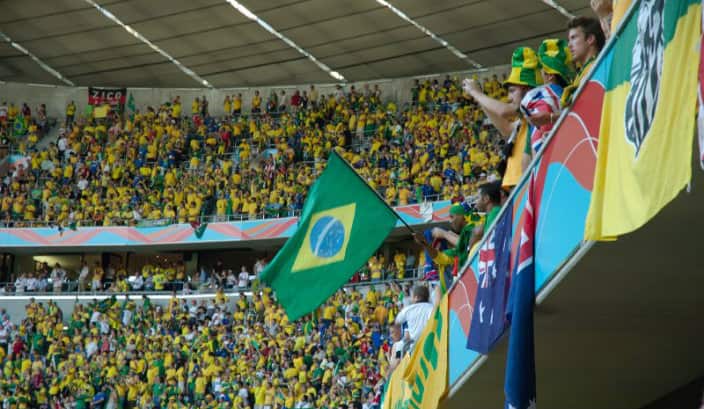 Football match Brazil vs Australia