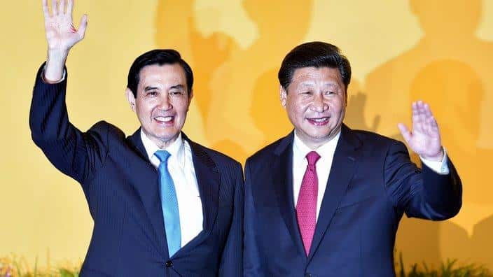Historical meeting between leaders of China and Taiwan