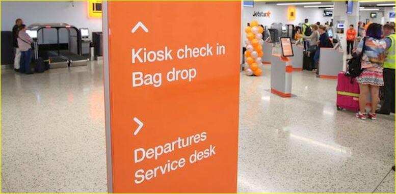 Self check-in is common in domestic airport of Australia.