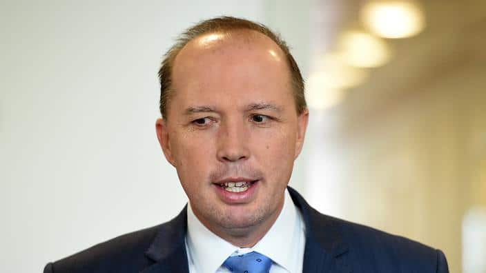Immigration minister  Peter Dutton made the announcement about 457 visa changes.