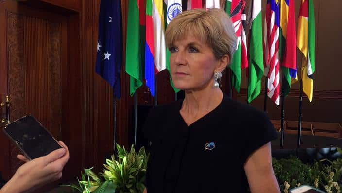  Foreign Minister Julie Bishop