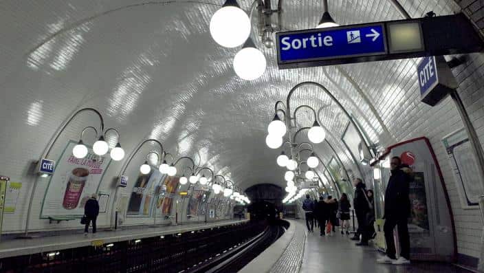Cite Metro station in Paris