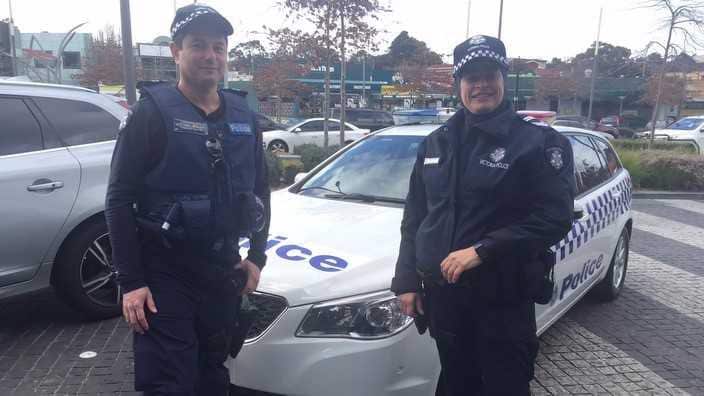 Sergent Maha Sukkar, right, and partner Leading Senior Constable Jason Waterson