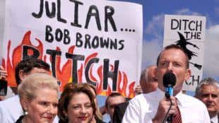 "Ditch the witch" is only one of the terms Gillard has been branded with by her opponents.