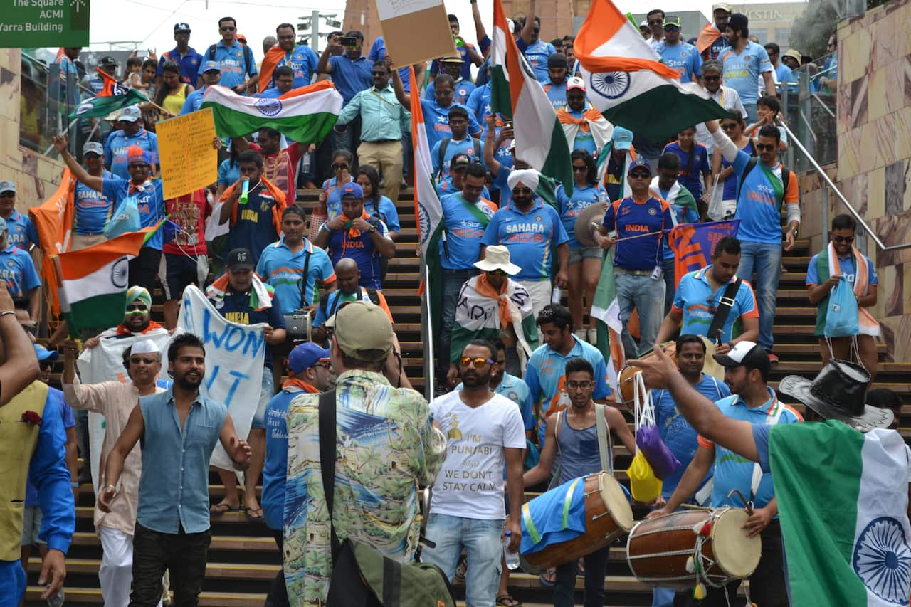 Indians cricket fans in Australia