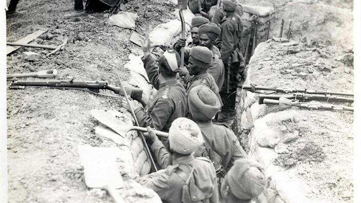 Sikhs alongside the ANZACs