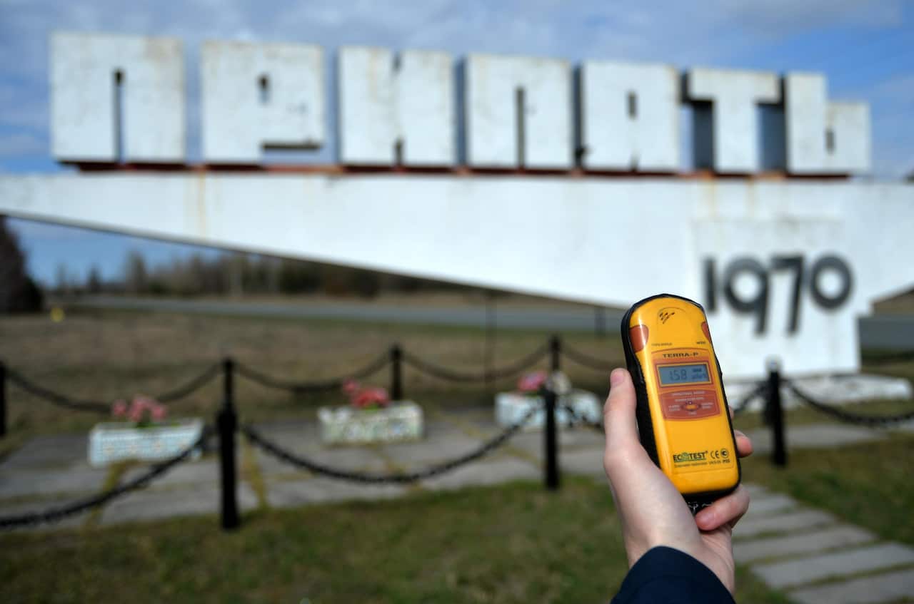 The exclusion zone around the Chernobyl nuclear power station
