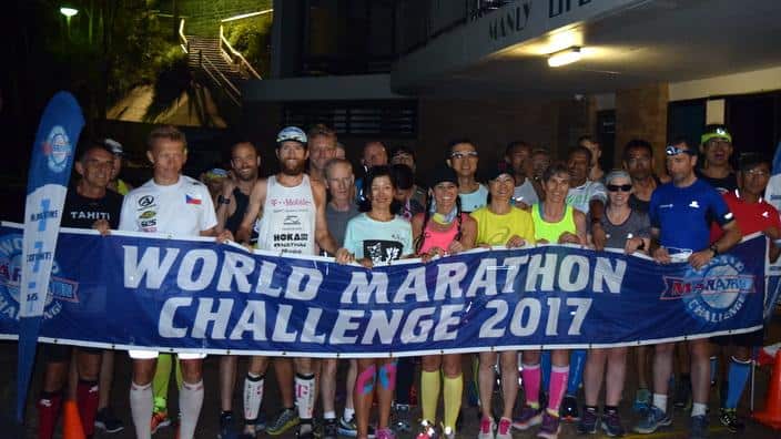 World Marathon Challenge start in Manly
