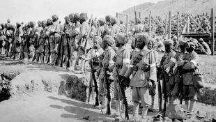 Sikhs fighting alongside ANZAC troops in Gallipoli
