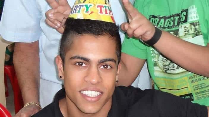 Tej Chitnis celebrating his birthday with the family