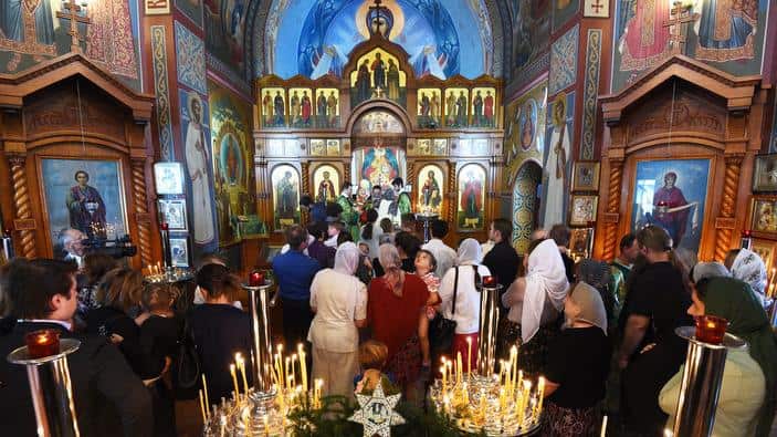Communion at a Catholic Church