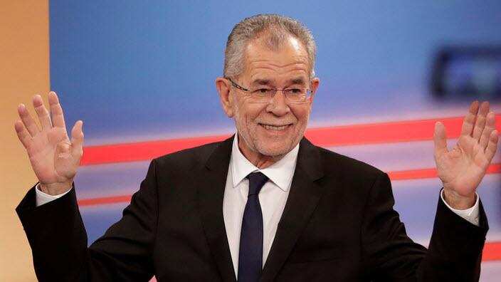 Austrian Presidential candidate Alexander Van der Bellen in Vienna