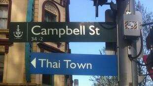Thai Town Sign Post in Sydney