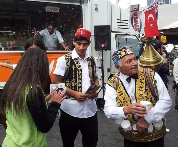 Mehmet Balikel with his sherbet