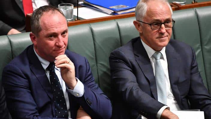 Banaby Joyce và Malcolm Turnbull
