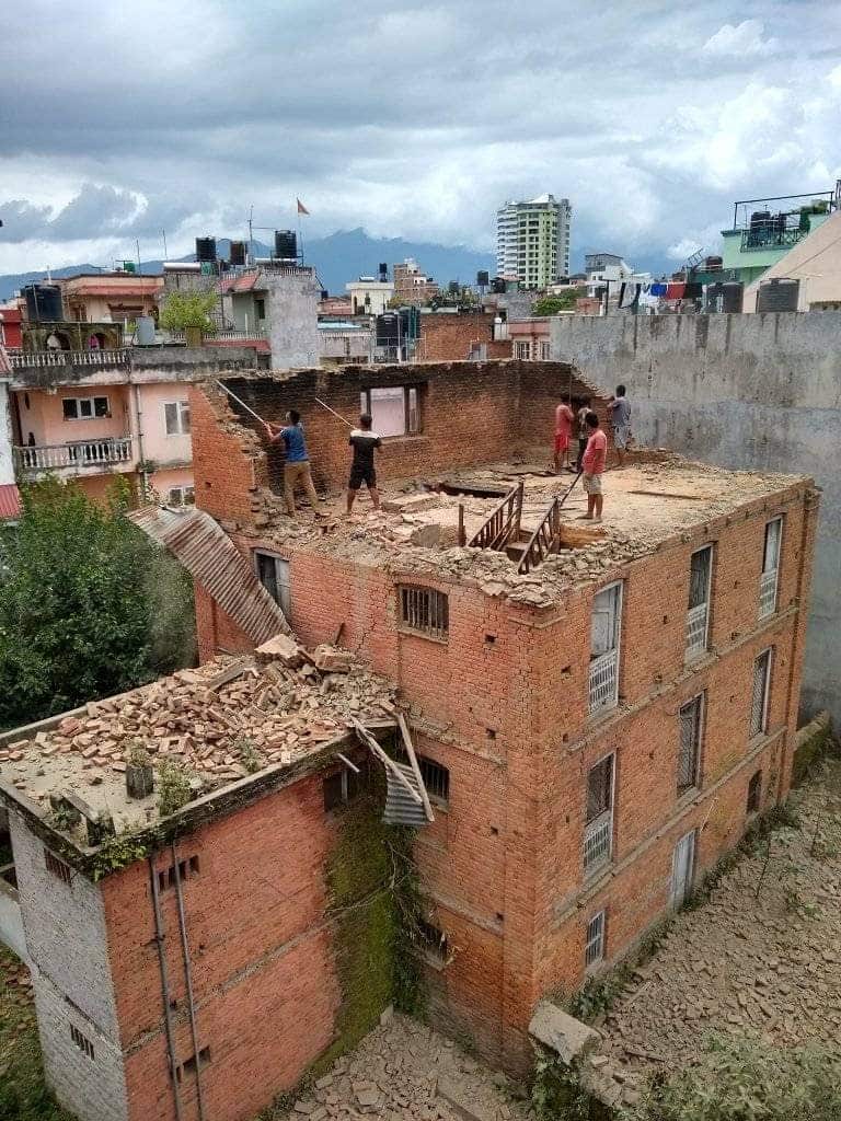 The Late Laxmi Prasad Devkota's family home was demolished to be rebuilt as a museum.