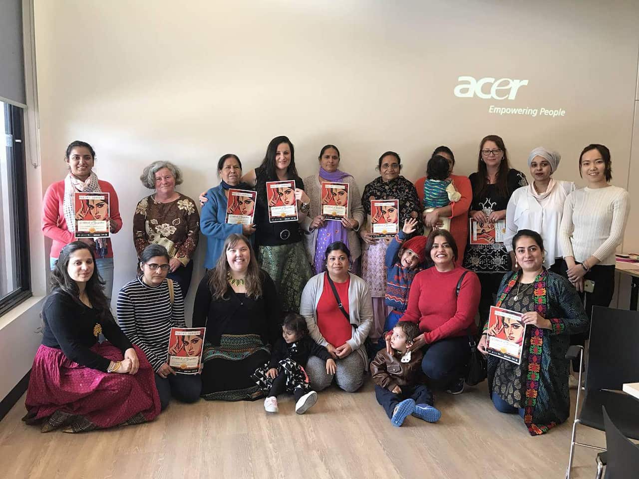 Various participants in the Poetry Corners workshops