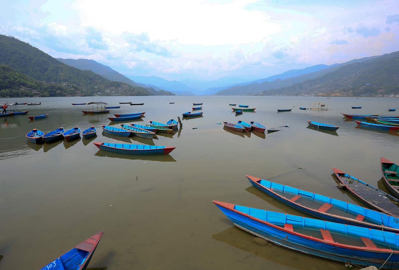 Pokhara's Phewa lake is a popular tourist destination in Nepal