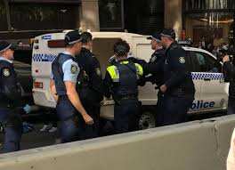 The man being arrested