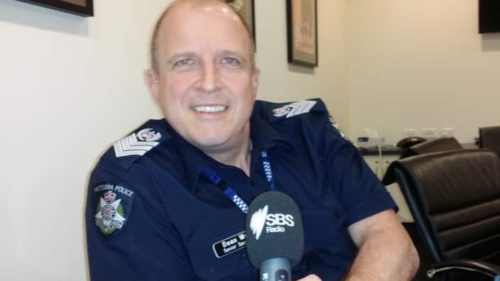 Dean Weir recruits new officers for Victoria Police, and he says, migrants are more than welcome to apply.