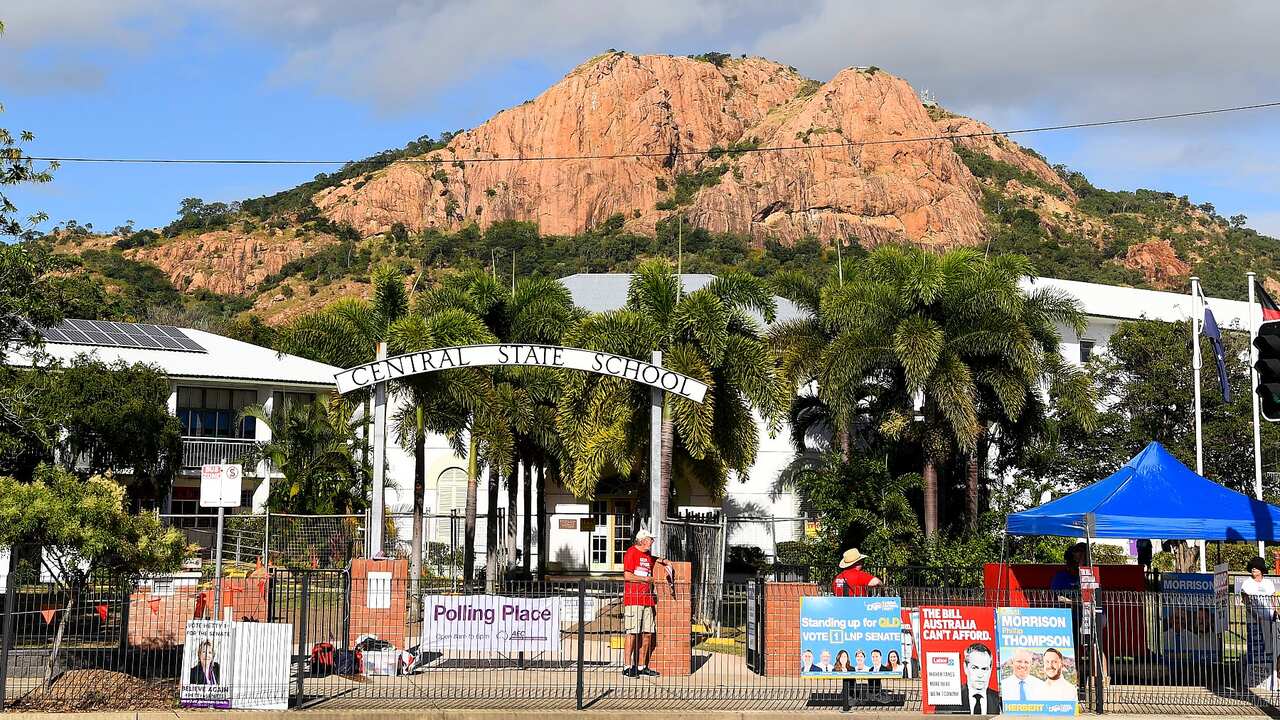 Polling place at a state school in Townsville, Queensland. 