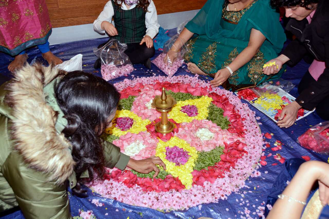 Onam pookkalam by Lane Cove Council